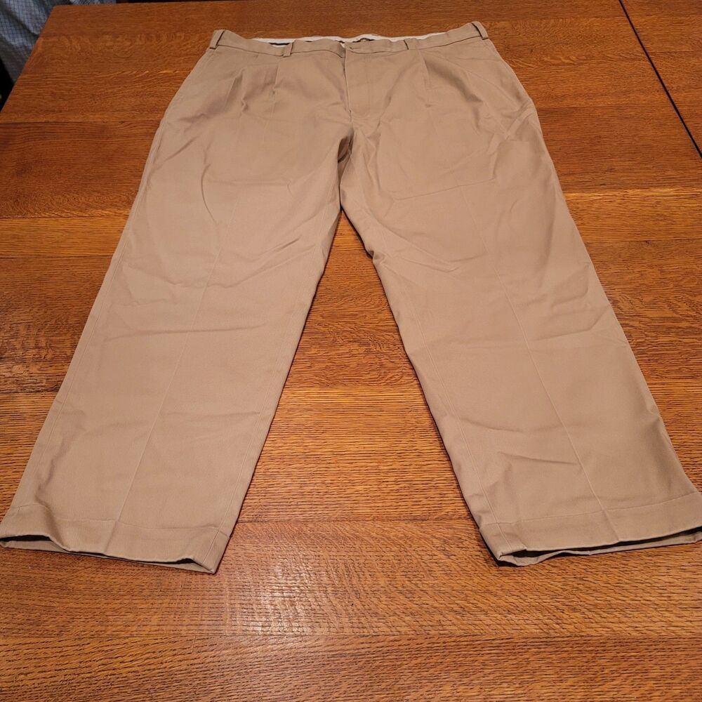 Brooks Brothers Elliot Advantage Chino Beige Khaki Pants Mens 42x30 100% Cotton